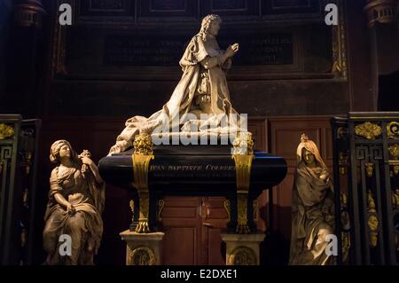 Frankreich-Paris-Saint-Eustache Kirche das Mausoleum von Jean-Baptiste Colbert von Coysevox (1640-1720) Stockfoto