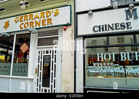 Außenbereich des Restaurants in Chinatown, West End, City of Westminster, London, England, Vereinigtes Königreich Stockfoto