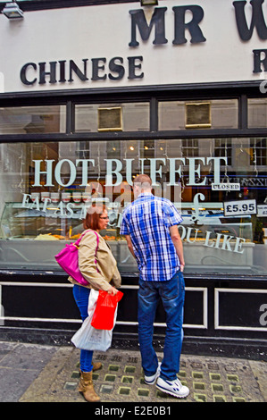 Außenbereich des Restaurants in Chinatown, West End, City of Westminster, London, England, Vereinigtes Königreich Stockfoto