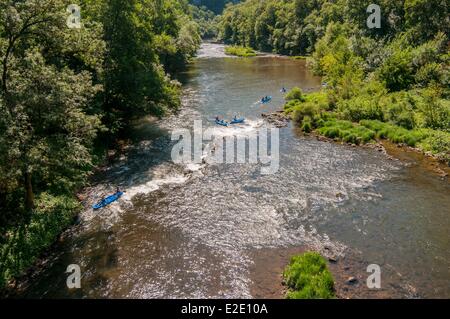 Frankreich-Tarn et Garonne Aveyron-Schluchten in der Nähe von Saint Antonin Noble Val Aveyron Stockfoto