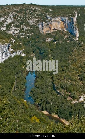 Frankreich-Tarn et Garonne Aveyron-Schluchten in der Nähe von Saint Antonin Noble Val Stockfoto