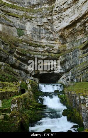 Frankreich Doubs Ouhans Gorges de Nouailles Loue-Quelle Stockfoto