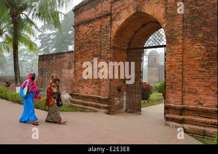 Bangladesch die Moschee Stadt Bagerhat als Weltkulturerbe der UNESCO aufgeführt ist eine ehemals verlorene Stadt, ursprünglich bekannt als Stockfoto