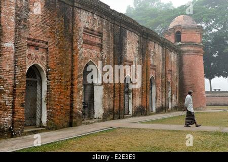 Bangladesch die Moschee Stadt Bagerhat als Weltkulturerbe der UNESCO aufgeführt ist eine ehemals verlorene Stadt, ursprünglich bekannt als Stockfoto