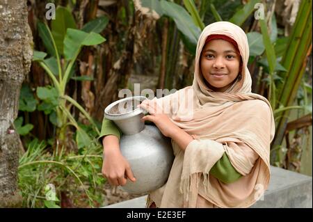 Bangladesch die Moschee Stadt Bagerhat als Weltkulturerbe der UNESCO aufgeführt ist eine ehemals verlorene Stadt, ursprünglich bekannt als Stockfoto