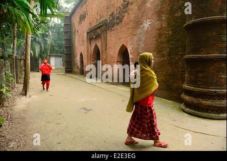 Bangladesch die Moschee Stadt Bagerhat als Weltkulturerbe der UNESCO aufgeführt ist eine ehemals verlorene Stadt, ursprünglich bekannt als Stockfoto