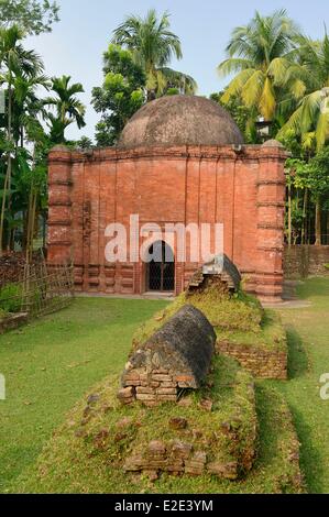 Bangladesch die Moschee Stadt Bagerhat als Weltkulturerbe der UNESCO aufgeführt ist eine ehemals verlorene Stadt, ursprünglich bekannt als Stockfoto