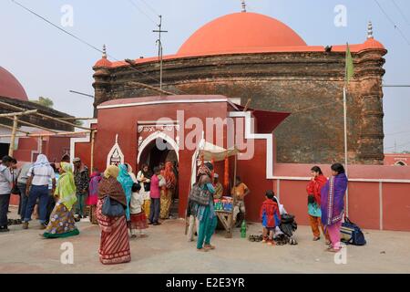 Bangladesch die Moschee Stadt Bagerhat als Weltkulturerbe der UNESCO aufgeführt ist eine ehemals verlorene Stadt, ursprünglich bekannt als Stockfoto