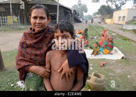 Khulna Bangladesch am Ufer des Flusses Rupsha und Bhairab ist die 3. größte Stadt in Bangladesh und ein wichtiger Stockfoto