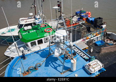 Fischerboote Boot im Hafen im Sommer Bridlington Küste East Yorkshire England Großbritannien Großbritannien Großbritannien Großbritannien Großbritannien Großbritannien Großbritannien Großbritannien Großbritannien Großbritannien Großbritannien Großbritannien Großbritannien Großbritannien Stockfoto