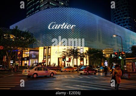 China, Shanghai, Lippo Plaza Shopping centre, Cartier Shop Stockfoto