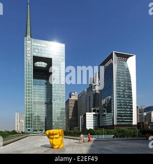 China, Guangdong Provinz, Guangzhou Zhujiang New Town Area, International Finance Ort Stockfoto