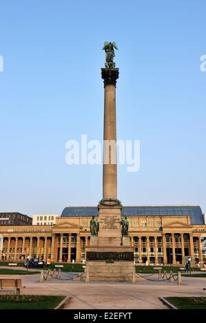 Deutschland, Baden-Württemberg, Stuttgart, Schlossplatz (Schlossplatz), JubilΣumssΣule (Jubilee Spalte) Stockfoto
