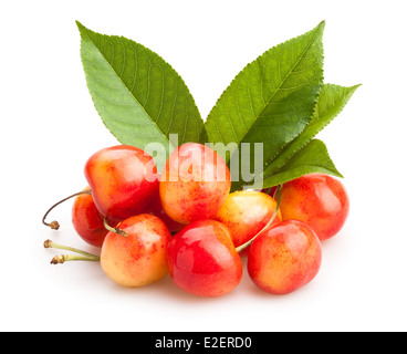 Kirsche, isoliert Stockfoto