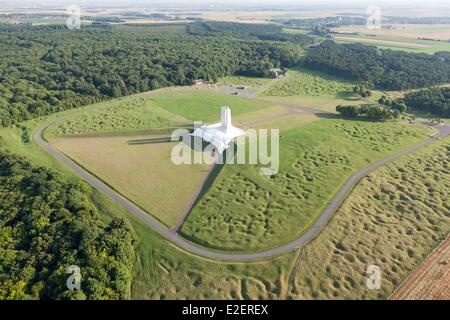 Frankreich-Pas de Calais Givenchy En Gohelle Vimy Memorial Memorial in Hommage an kanadischen 1917 während der gefallenen Soldaten der Stockfoto