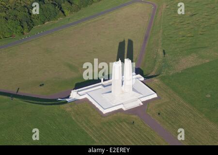 Frankreich-Pas de Calais Givenchy En Gohelle Vimy Memorial Memorial in Hommage an kanadischen 1917 während der gefallenen Soldaten der Stockfoto