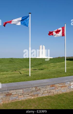 Frankreich-Pas de Calais Givenchy En Gohelle Vimy Memorial in Hommage an kanadischen Soldaten während der Schlacht von Vimy gefallenen Soldaten im Jahre 1917 Stockfoto