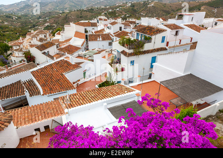 Frigiliana, La Axarquía - Costa del Sol, Provinz Malaga, Spanien, Europa. Stockfoto