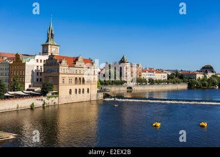 Tschechien, Prag, Altstadt Weltkulturerbe der UNESCO, Mala Strana, Kampa-Insel Stockfoto