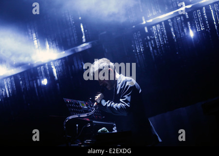 Massive Attack-Musik-Band live auf Sonar Barcelona, Spanien Stockfoto