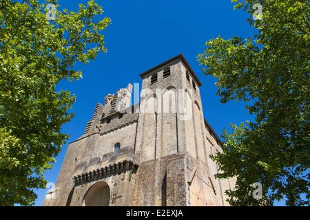 Frankreich-Dordogne-Périgord Pourpre Saint-Avit-Senieur-11. Jahrhundert befestigte Kirche befindet sich auf der Strecke von Compostela als aufgeführt Stockfoto