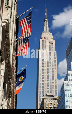 Vereinigte Staaten, New York, Blick auf das Empire State Building vom 34. Stree Stockfoto