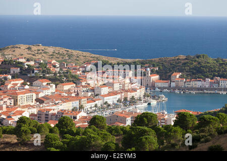 Frankreich, Pyrenäen Orientales, Port Vendres, Cote Vermeille Stockfoto