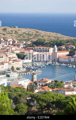 Frankreich, Pyrenäen Orientales, Port Vendres, Cote Vermeille Stockfoto