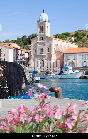 Frankreich, Pyrenäen Orientales, Port Vendres, Cote Vermeille Stockfoto