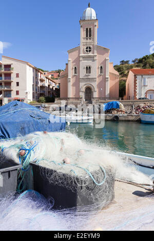 Frankreich, Pyrenäen Orientales, Port Vendres, Cote Vermeille Stockfoto