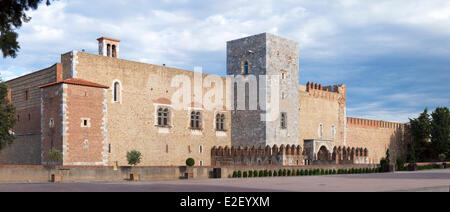 Frankreich, Pyrenäen Orientales, Perpignan, Palast der Könige von Mallorca 13. Jahrhundert Stockfoto