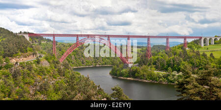 Frankreich, Cantal, Ruynes En Margeride, Garabit-Viadukt von Gustave Eiffel gebaut Stockfoto