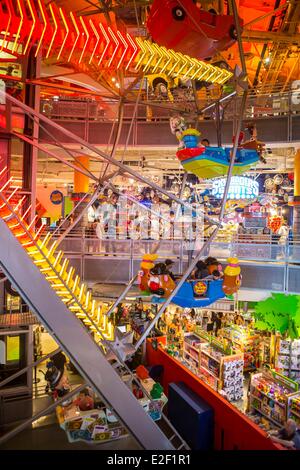 Vereinigte Staaten, New York, Manhattan, Midtown, Times Square, Spielwarengeschäft Toys sind uns Stockfoto
