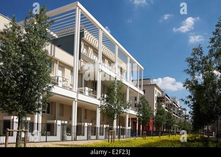 Ecodistrict Les Temps Gebrauchsgüter, Limeil Brevannes, Val de Marne, Frankreich Stockfoto