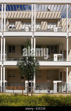 Ecodistrict Les Temps Gebrauchsgüter, Limeil Brevannes, Val de Marne, Frankreich Stockfoto