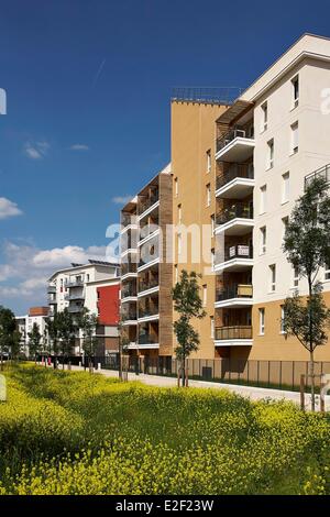 Ecodistrict Les Temps Gebrauchsgüter, Limeil Brevannes, Val de Marne, Frankreich Stockfoto