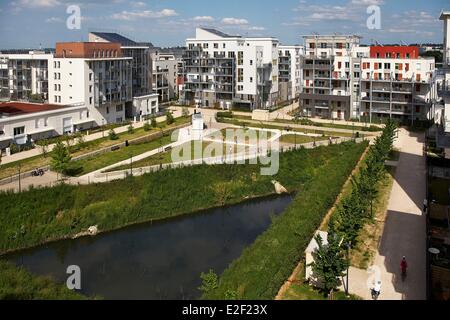 Ecodistrict Les Temps Gebrauchsgüter, Limeil Brevannes, Val de Marne, Frankreich Stockfoto