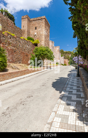 Alcazaba Festung, Málaga, Costa Del Sol, Andalusien, Spanien, Europa. Stockfoto