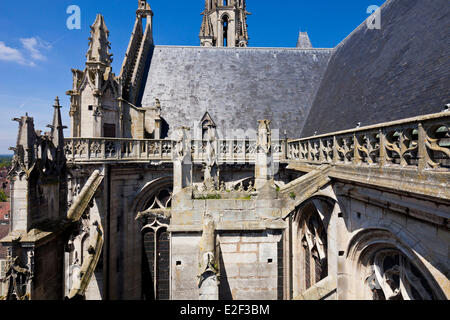 Frankreich, Oise, Senlis, die gotische Kathedrale Notre-Dame Stockfoto