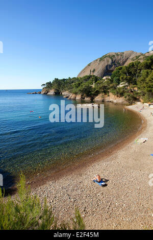 Bouches du Rhone, Calanques Nationalpark, La Ciotat, Frankreich, Bucht Grand Mugel Stockfoto