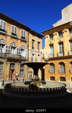 Frankreich, Bouches-du-Rhône, Aix-En-Provence, der Brunnen Ort Albertas Stockfoto