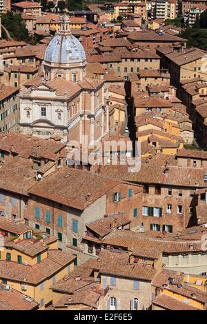 Italien, Toskana, Siena, Altstadt, Weltkulturerbe der UNESCO, Kirche Santa Maria di Provenzano Stockfoto