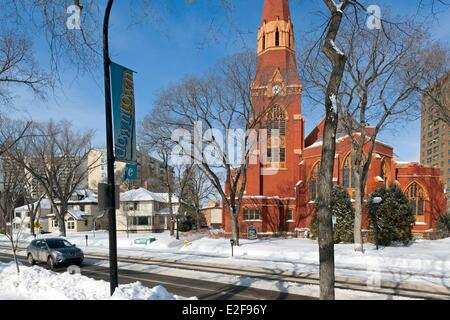 Kanada, Saskatchewan, Saskatoon, Innenstadt, Spadina Halbmond, St. John's Anglican Church Stockfoto
