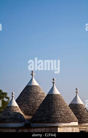 Italien, Apulien, in der Nähe von Locorotondo, typisches Haus oder trulli Stockfoto