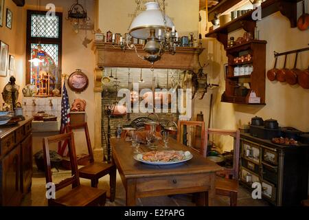 Frankreich Rhone Collonges au Mont d ' or Empfänge Rekonstitution von ihm Paul Bocuse Restaurant l ' Abbaye de Collonges gewidmet. Stockfoto