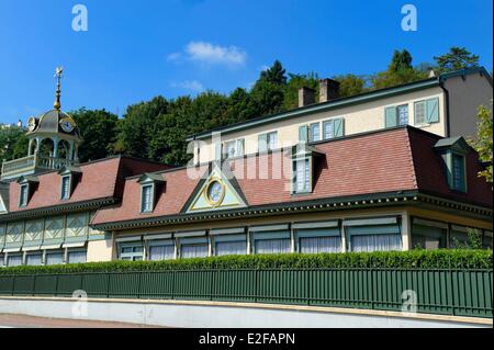 Frankreich, Rhone, Collonges au Mont d ' or, Empfänge Paul Bocuse Restaurant l ' Abbaye de Collonges gewidmet. Stockfoto