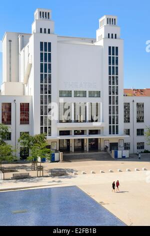 Frankreich Rhone Villeurbanne architektonisches Ensemble des Gratte-Ciel (Wolkenkratzer) erbaut von 1927 bis 1934 das ehemalige Palais du Stockfoto