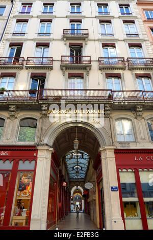 Frankreich, Rhone, Lyon, historische Stätte, die zum Weltkulturerbe der UNESCO, Passage de l'Argue Stockfoto