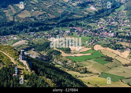 Frankreich Aveyron Parc Naturel Regional des Grands Causses (natürlichen regionalen Park der Grands Causses) Riviere Sur Tarn religiösen Stockfoto