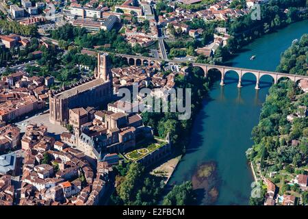 Frankreich Tarn Albi bischöfliche Stadt Albi als Weltkulturerbe durch die UNESCO Sainte Cecile Kathedrale und der Palast Berbie Stockfoto